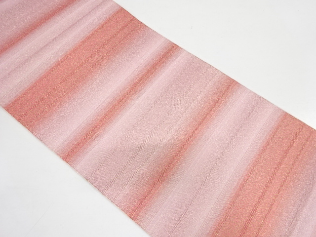 横段模様織り出し全通袋帯